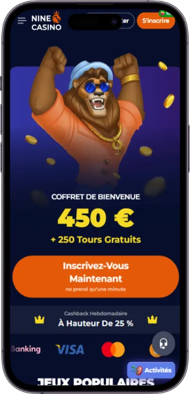 Site officiel Nine casino